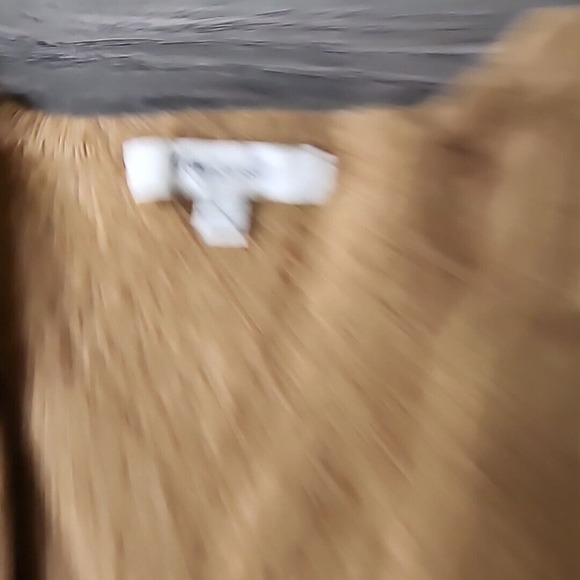 Madewell Cardigan Open Front Sweater Merino Wool Blend Tan Women's Size L - Picture 2 of 4